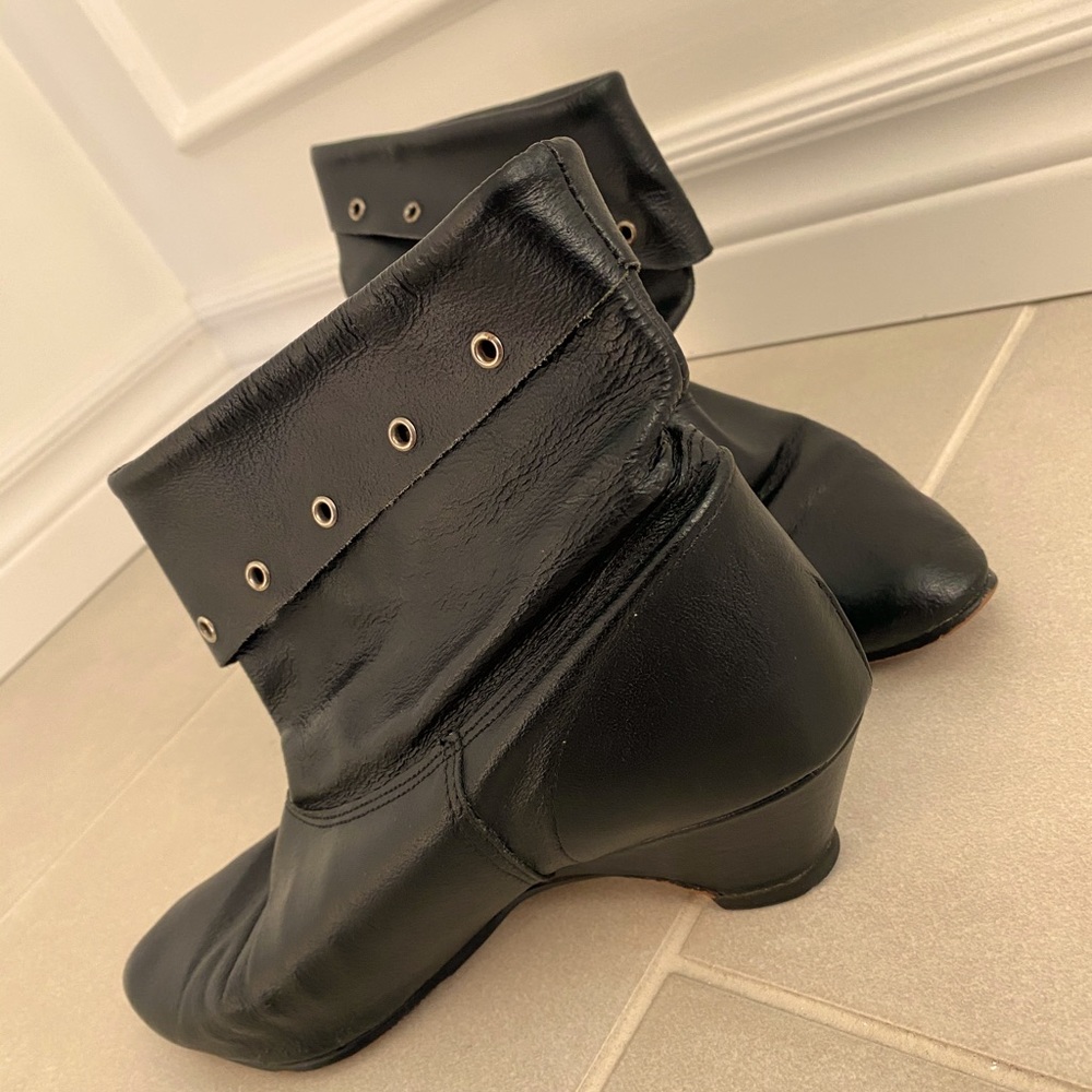 Vintage Black Ankle Booties